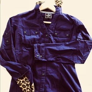 Express button down top